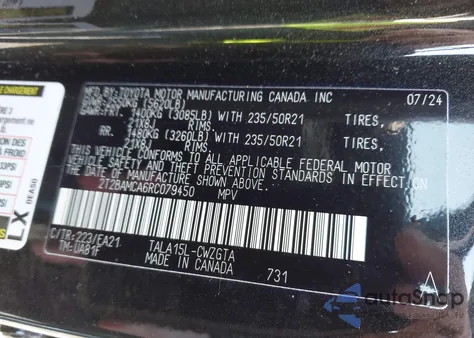 2024 Lexus Rx 350 Premium from USA, damaged, VIN 2T2BAMCA6RC079450